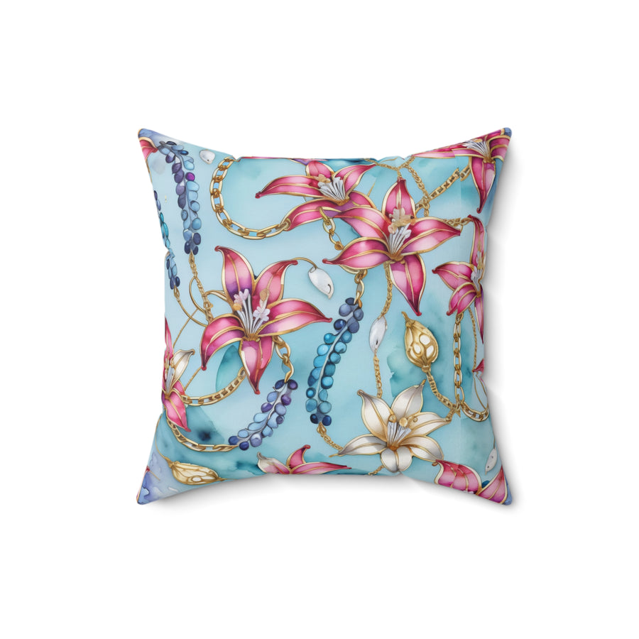 Stargazer Serenity Wisteria Spun Polyester Square Pillow