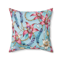 Stargazer Serenity Wisteria Spun Polyester Square Pillow