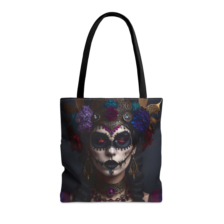 Hibiscus Dia De Las Muerte Gypsy Halloween Trick or Treat Loot Bag