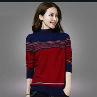 Red and Navy Holiday Delight Sweater