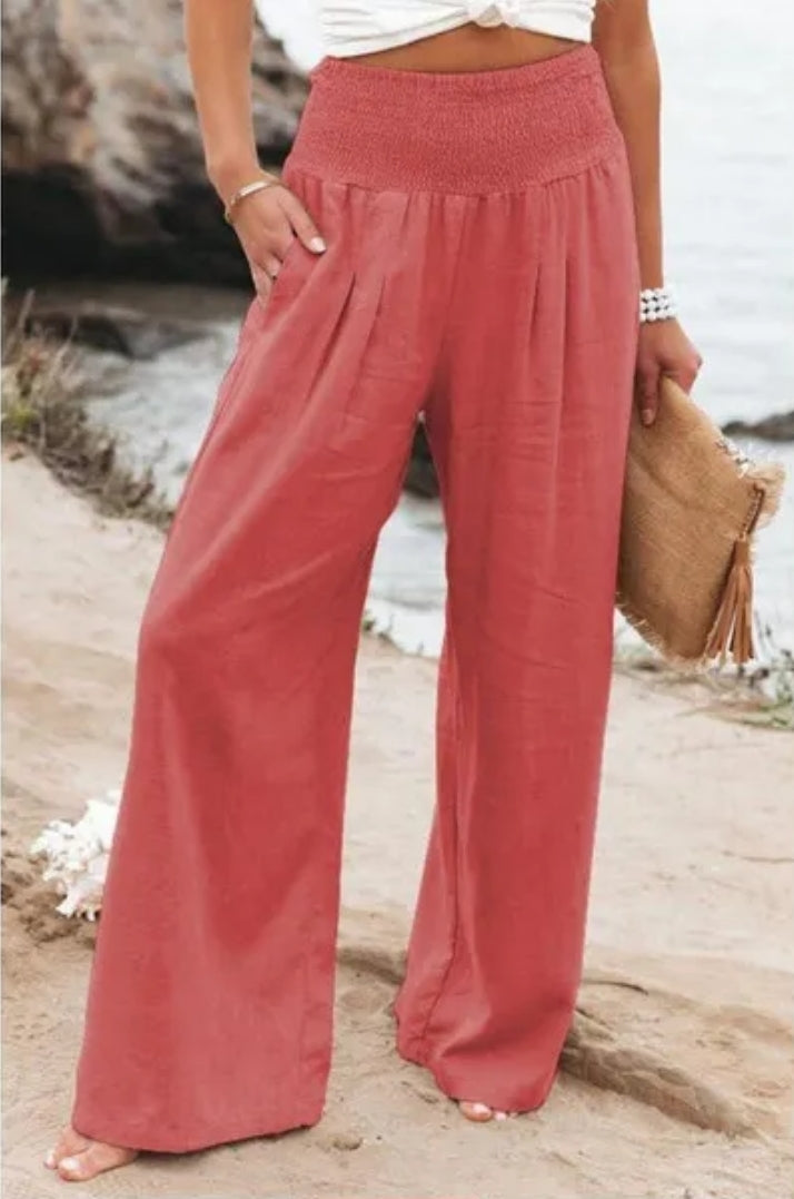 Amalfi Cool Wide Leg Trousers