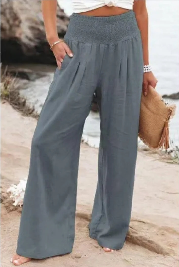 Amalfi Cool Wide Leg Trousers