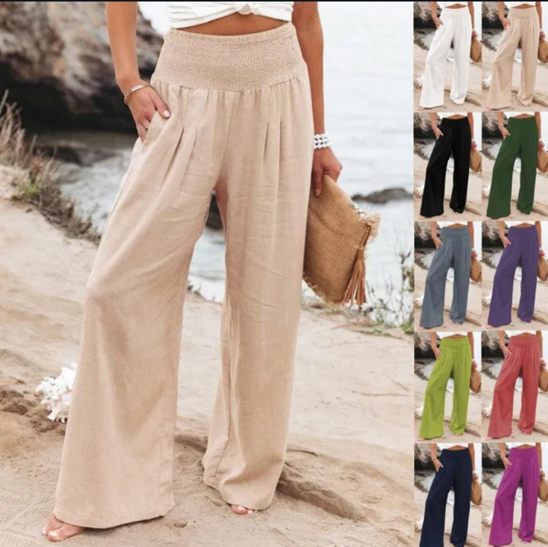 Amalfi Cool Wide Leg Trousers