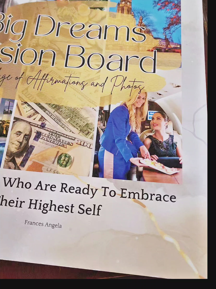 Dream Big Vision Board Book + Kit