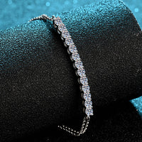 Moissanite Sterling Silver Bracelet