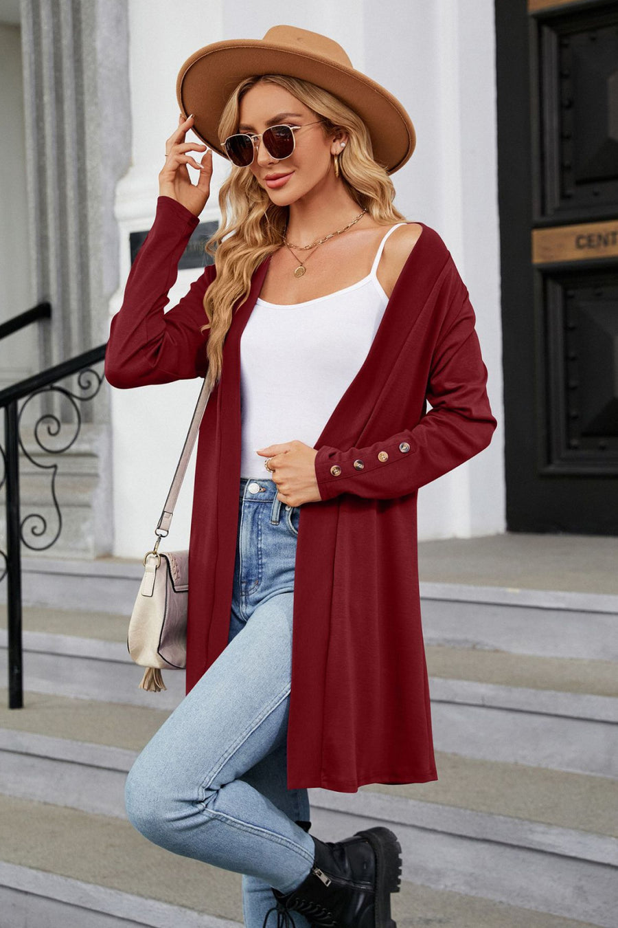 Come Out And Have Fun Long Sleeve Open Front Cardigan