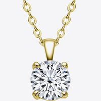 Elegancia 925 Sterling Silver 1 Carat Moissanite Chain-Link Necklace