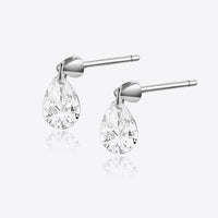 Zarina 925 Sterling Silver Teardrop Earrings