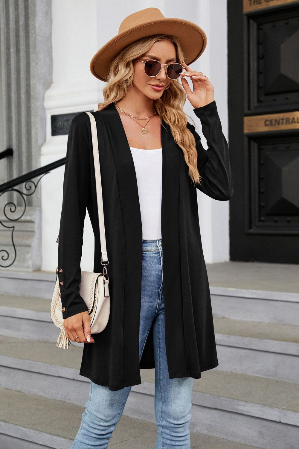 Come Out And Have Fun Long Sleeve Open Front Cardigan