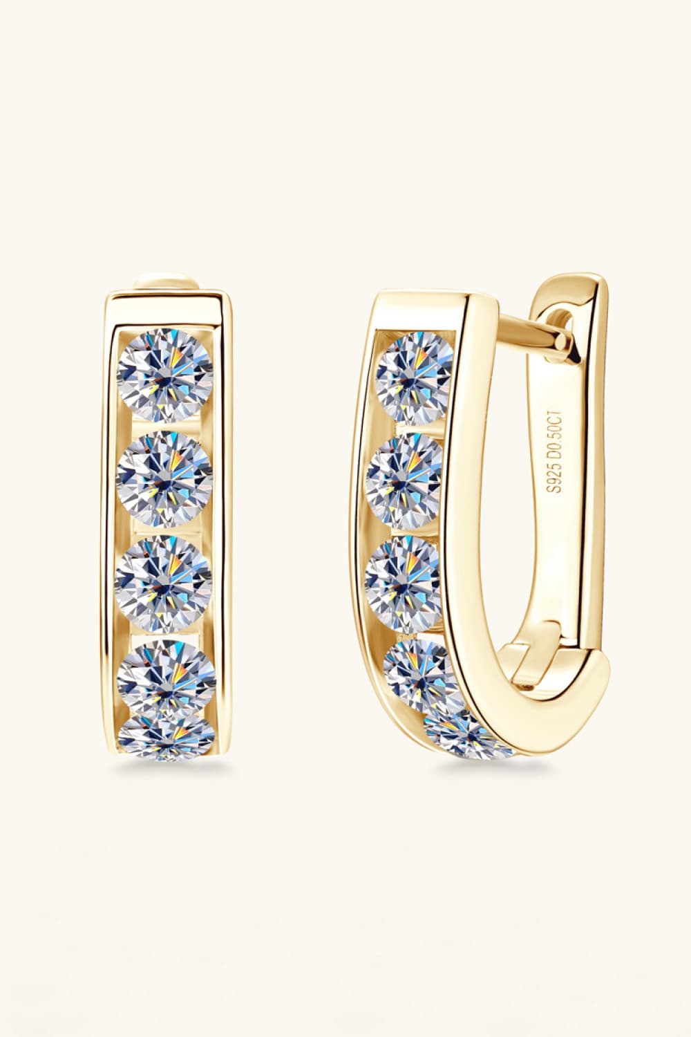 Moira 1 Carat Moissanite 925 Sterling Silver Earrings