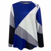 Color Block Round Neck T-Shirt