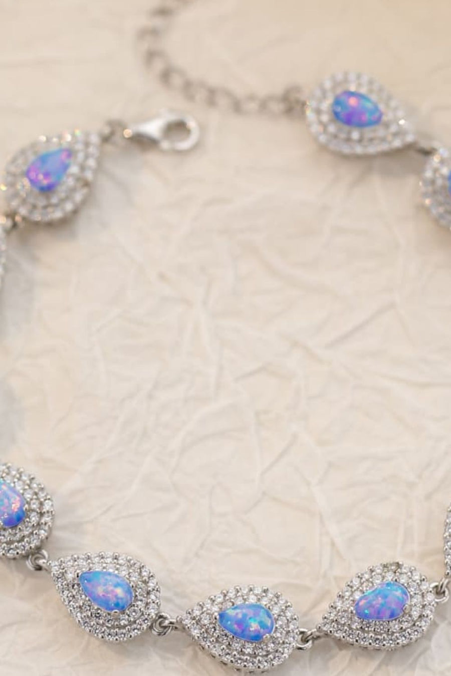 Therese Felice 925 Sterling Silver Opal Bracelet