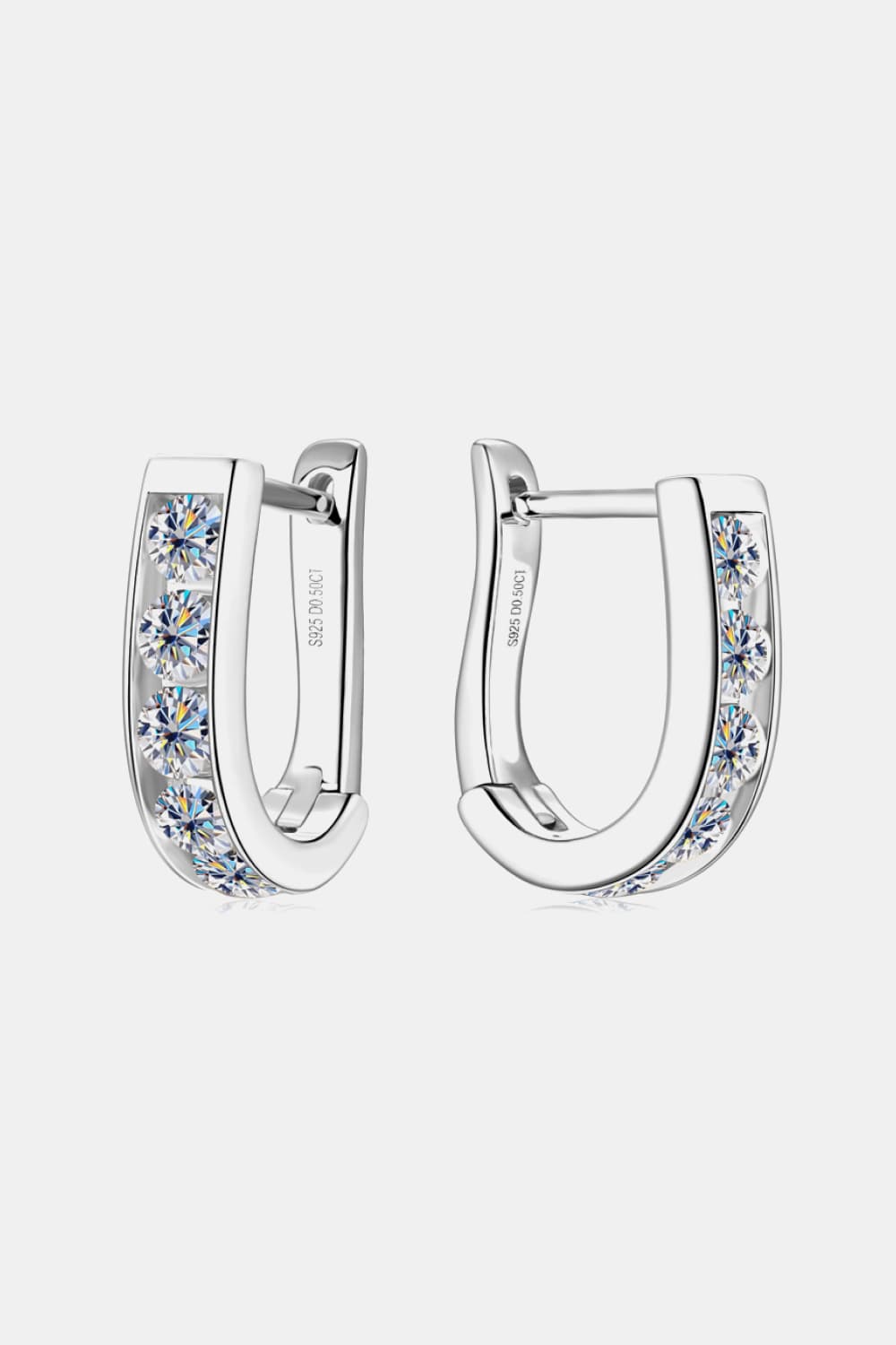 Moira 1 Carat Moissanite 925 Sterling Silver Earrings