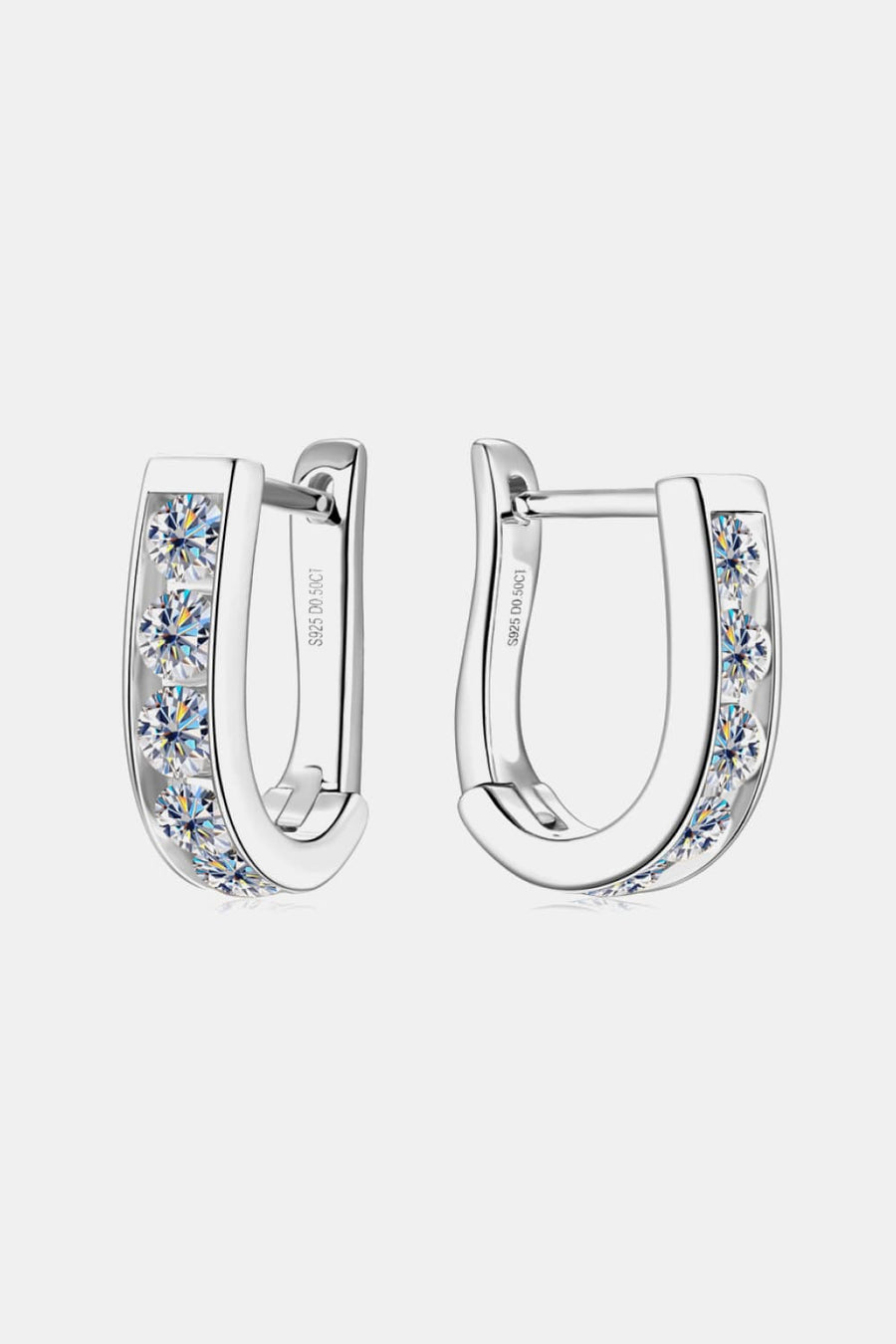 Moira 1 Carat Moissanite 925 Sterling Silver Earrings