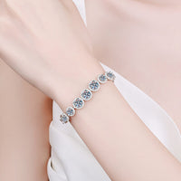 Ray of Sunshine 925 Sterling Silver 10.4 Carat Moissanite Bracelet