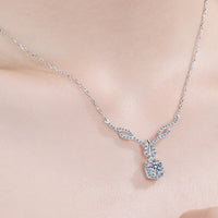 Right On Trend Moissanite Pendant Necklace