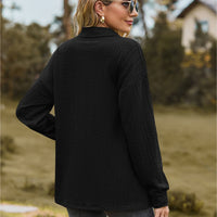 Collared Neck Long Sleeve Blouse