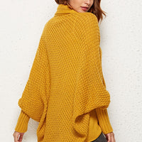 Spread Your Wings And Fly Open Front Dolman Sleeve Longline Cardigan