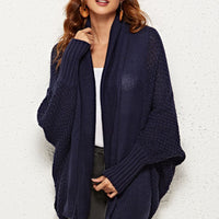 Spread Your Wings And Fly Open Front Dolman Sleeve Longline Cardigan