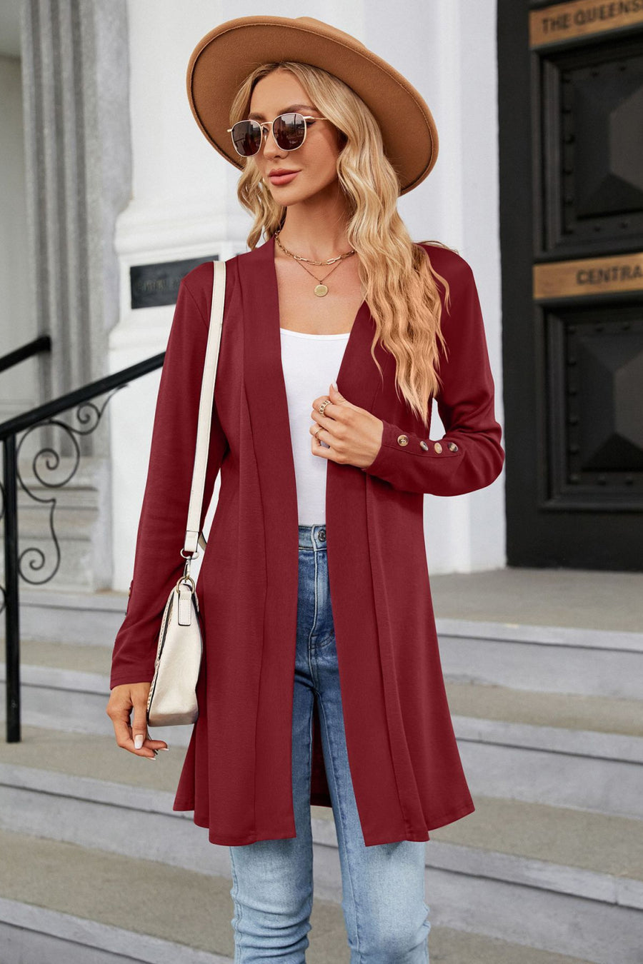 Come Out And Have Fun Long Sleeve Open Front Cardigan
