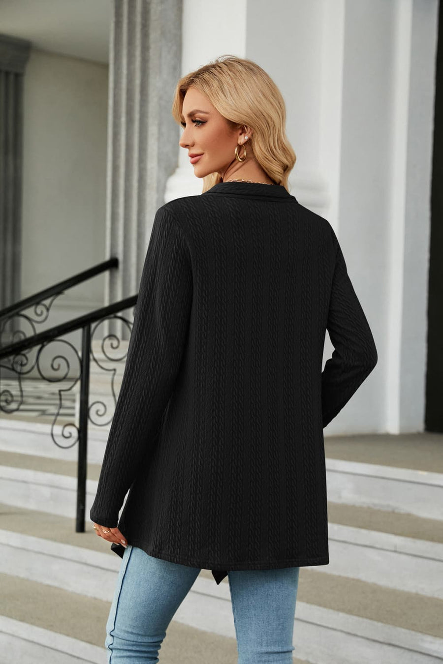 Casual Simplicity Long Sleeve Cardigan