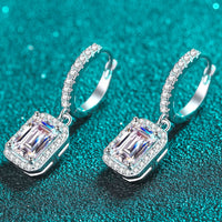 Reign of Charlotte 2 Carat Moissanite 925 Sterling Silver Drop Earrings