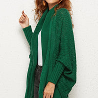 Spread Your Wings And Fly Open Front Dolman Sleeve Longline Cardigan