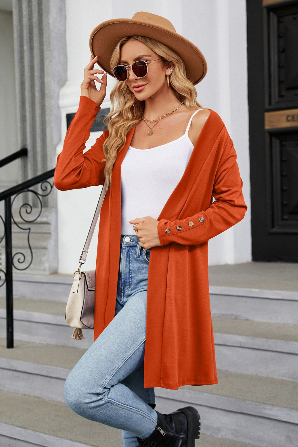 Come Out And Have Fun Long Sleeve Open Front Cardigan