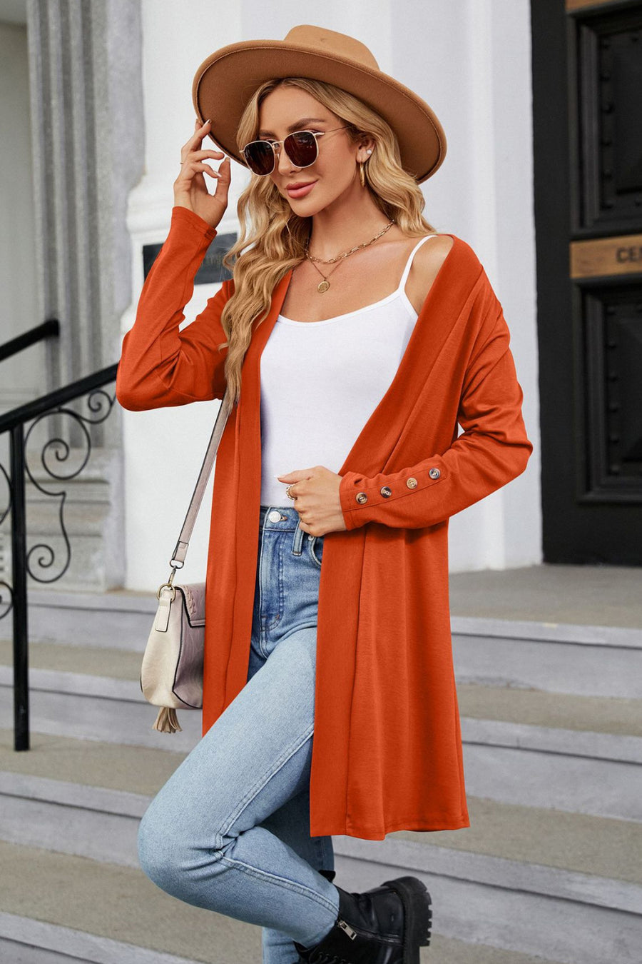 Come Out And Have Fun Long Sleeve Open Front Cardigan