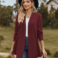 Open Front Long Sleeve Cardigan