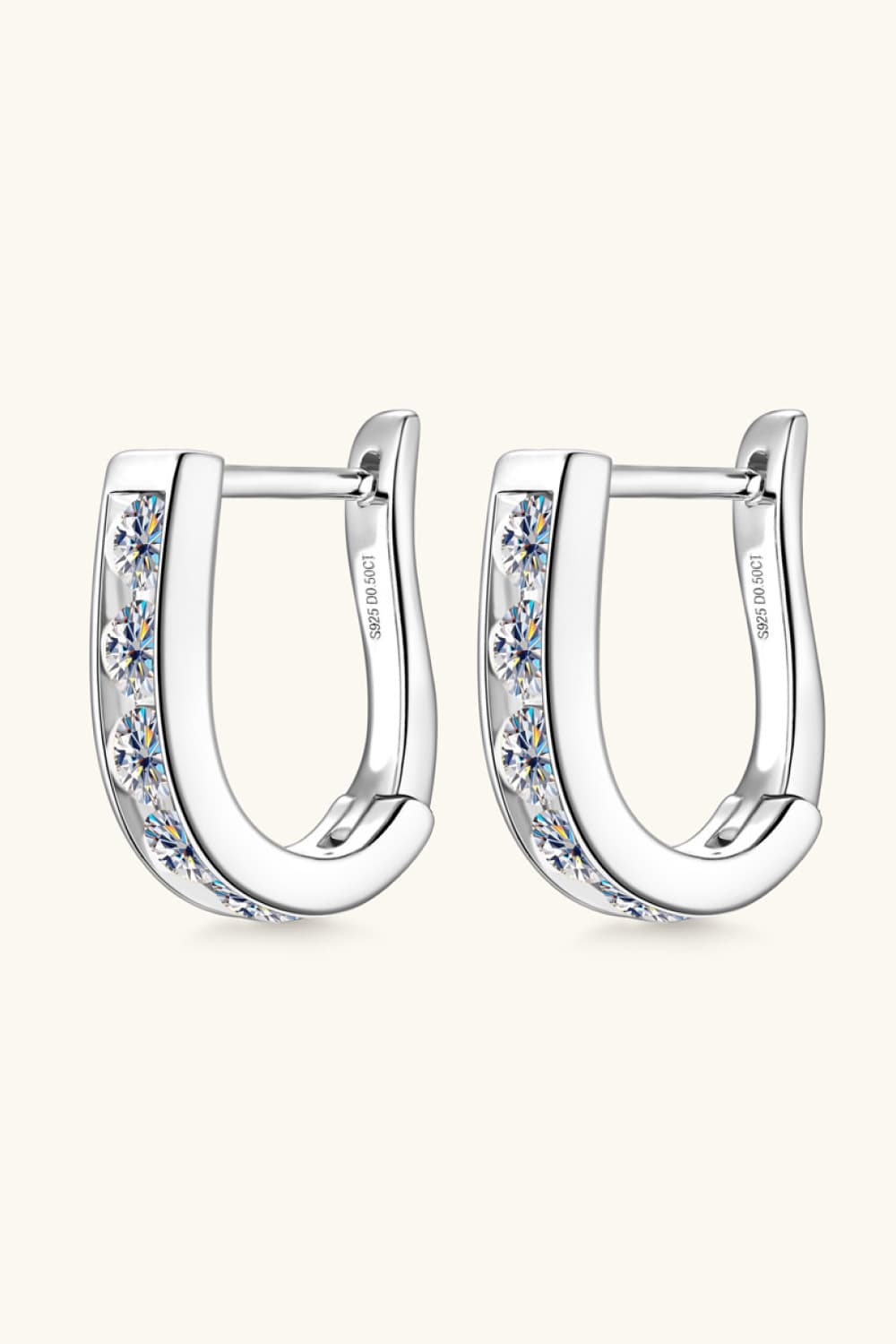 Moira 1 Carat Moissanite 925 Sterling Silver Earrings