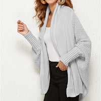 Spread Your Wings And Fly Open Front Dolman Sleeve Longline Cardigan