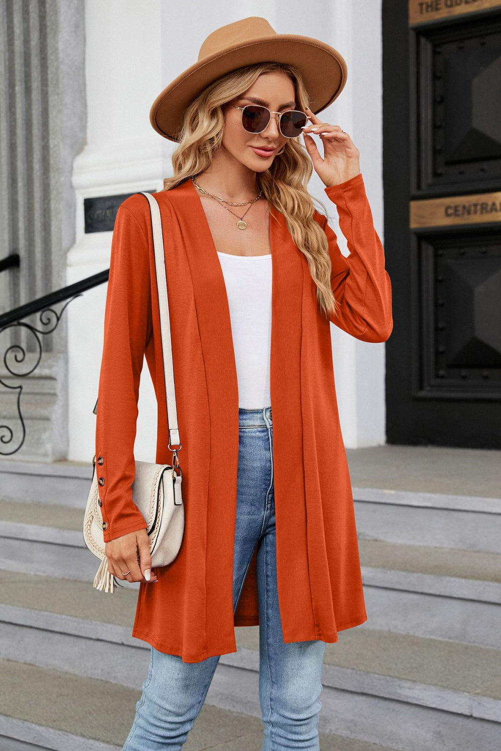 Come Out And Have Fun Long Sleeve Open Front Cardigan
