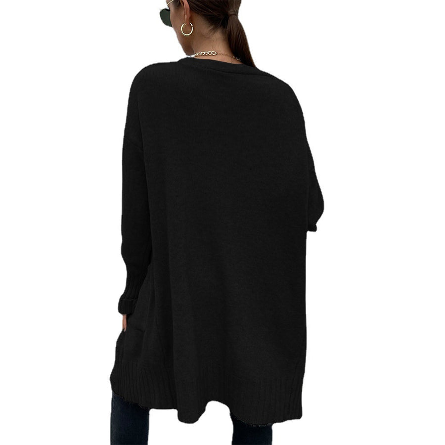 Long Open Front Cardigan