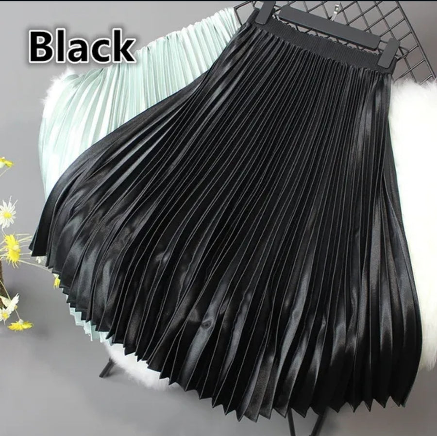 Origami Accordion Pleats Pull-On Skirt