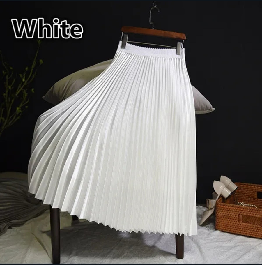 Origami Accordion Pleats Pull-On Skirt