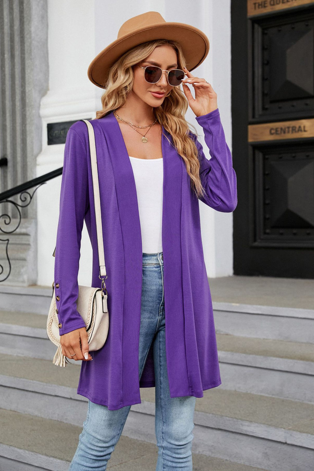 Come Out And Have Fun Long Sleeve Open Front Cardigan