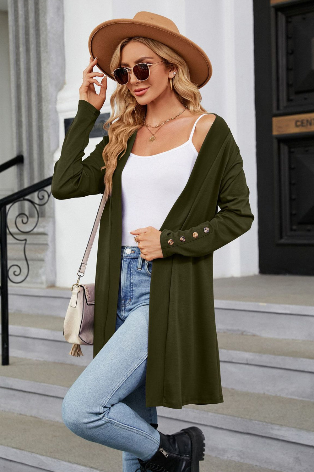 Come Out And Have Fun Long Sleeve Open Front Cardigan