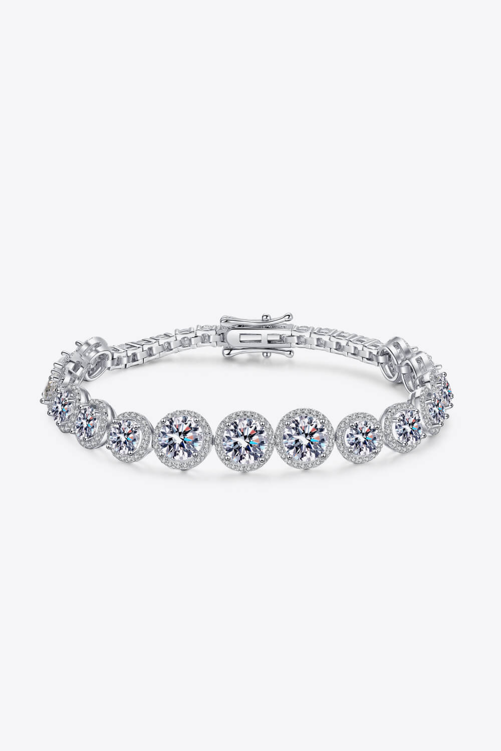 Ray of Sunshine 925 Sterling Silver 10.4 Carat Moissanite Bracelet