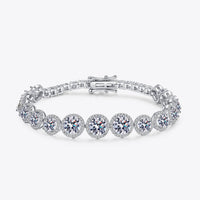 Ray of Sunshine 925 Sterling Silver 10.4 Carat Moissanite Bracelet