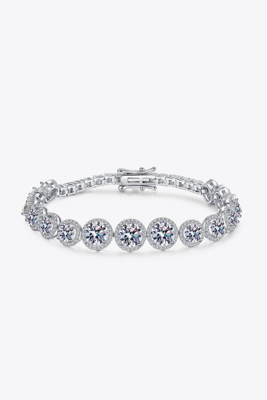 Ray of Sunshine 925 Sterling Silver 10.4 Carat Moissanite Bracelet