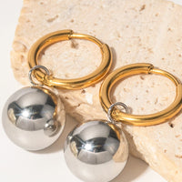 NYE Ball Drop 18K Gold-Plated Copper Ball Drop Earrings