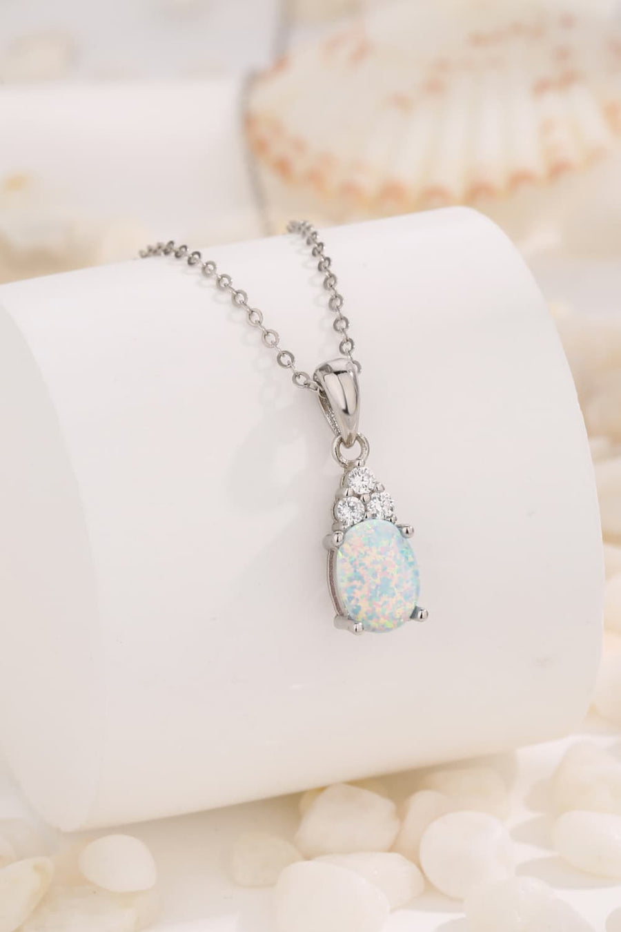 Find Your Center Opal Pendant Necklace