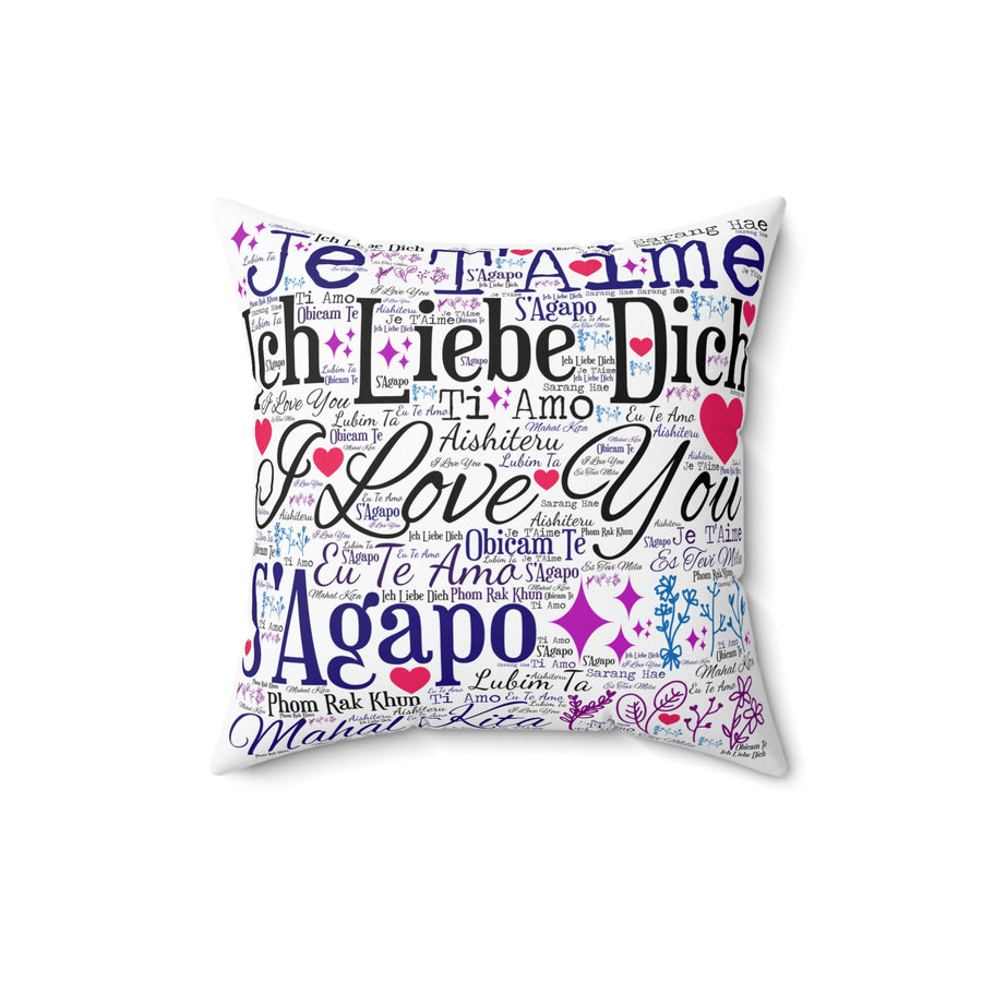 How To Say I Love You With A Square Pillow