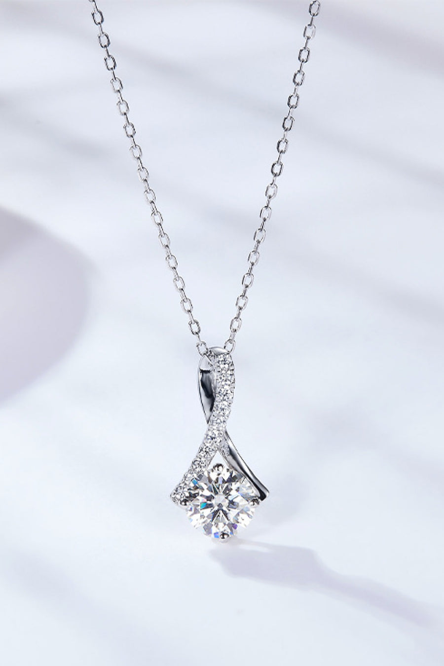 Special Occasion 1 Carat Moissanite Pendant Necklace