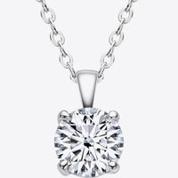 Elegancia 925 Sterling Silver 1 Carat Moissanite Chain-Link Necklace