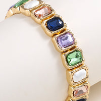 Glass Stone Alloy Bracelet