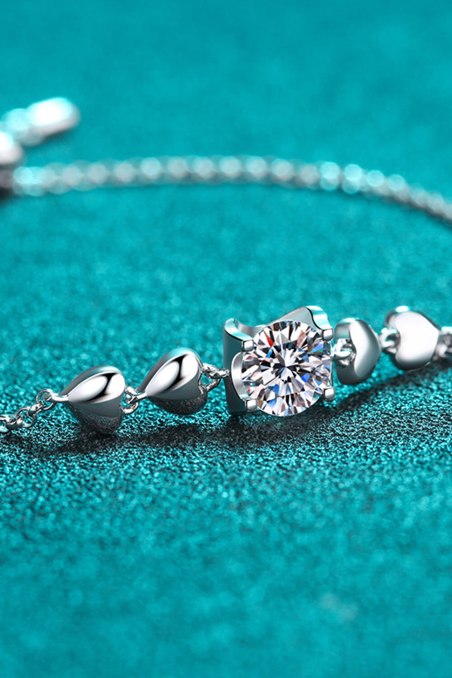 Sweet Heart 1 Carat Moissanite Bracelet