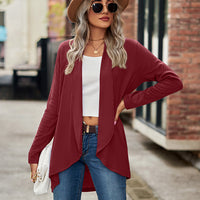 Open Front Long Sleeve Cardigan