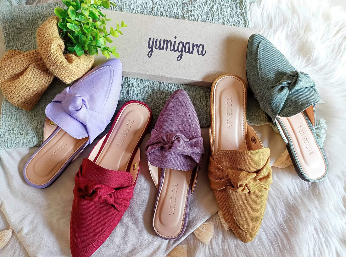 Eve Pointed Bright Colored Fabric Mules